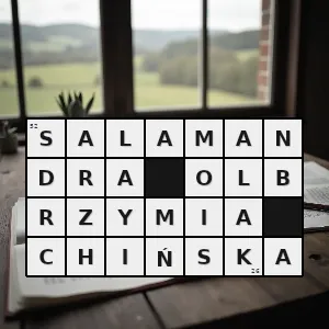 Hasło krzyżówkowe skrytoskrzelne - salamandra olbrzymia chińska – rozwiązanie, synonimy, podpowiedzi i definicje krzyżówkowe